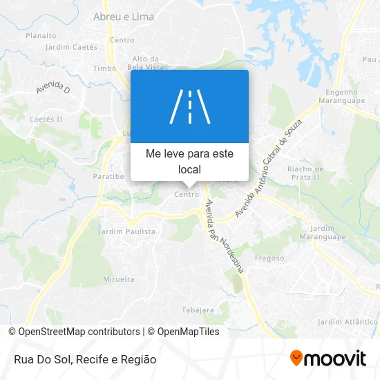 Rua Do Sol mapa