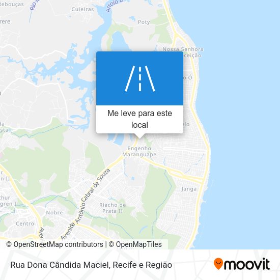 Rua Dona Cândida Maciel mapa