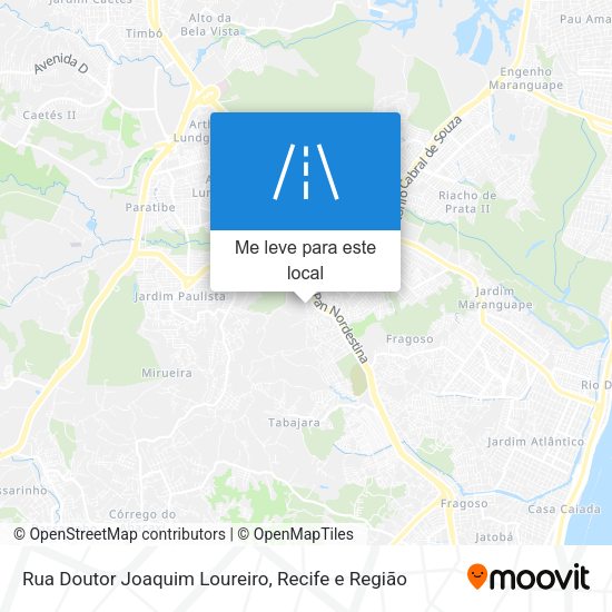Rua Doutor Joaquim Loureiro mapa