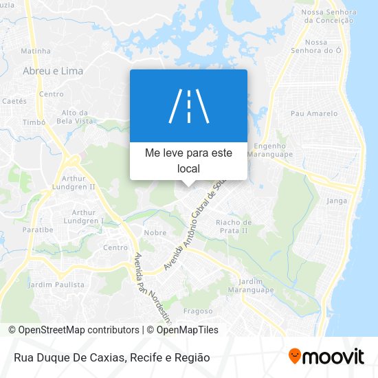 Rua Duque De Caxias mapa