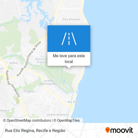 Rua Elis Regina mapa