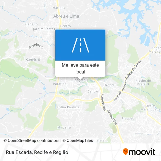 Rua Escada mapa
