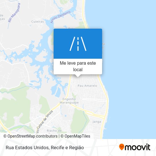 Rua Estados Unidos mapa