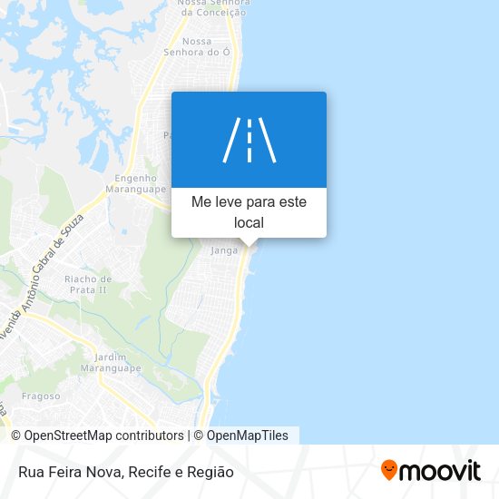 Rua Feira Nova mapa