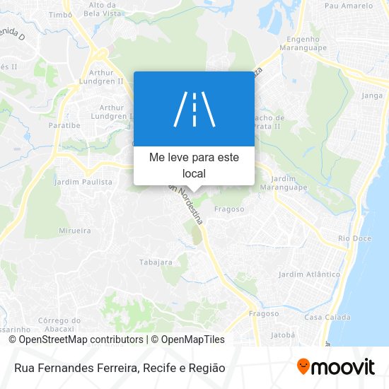Rua Fernandes Ferreira mapa
