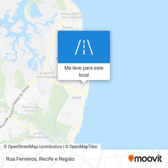 Rua Ferreiros mapa