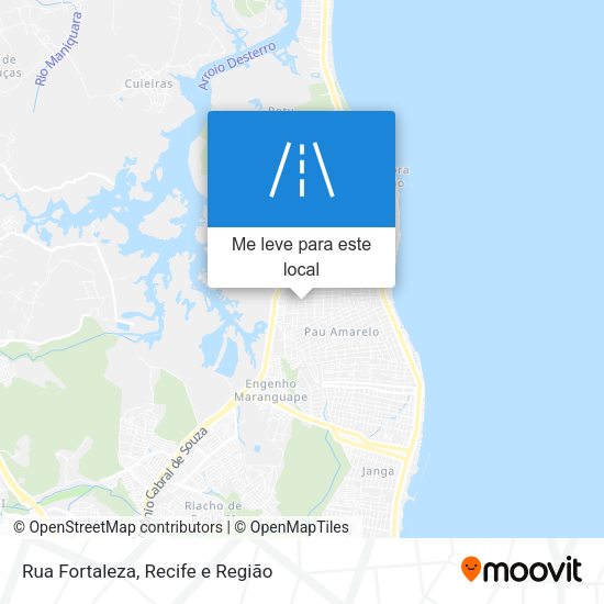 Rua Fortaleza mapa