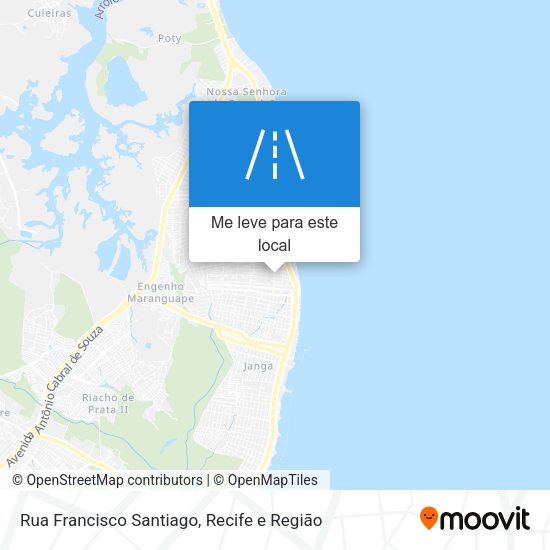 Rua Francisco Santiago mapa