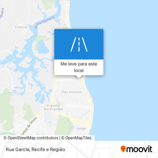 Rua Garcia mapa