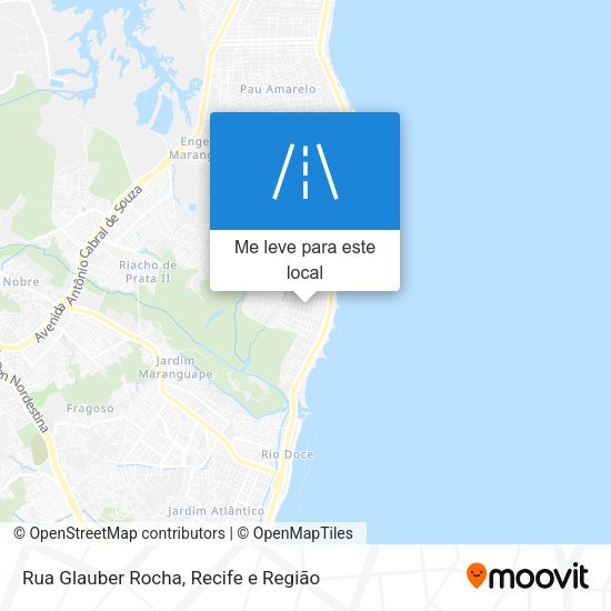 Rua Glauber Rocha mapa