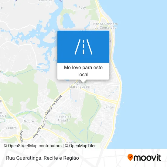 Rua Guaratinga mapa