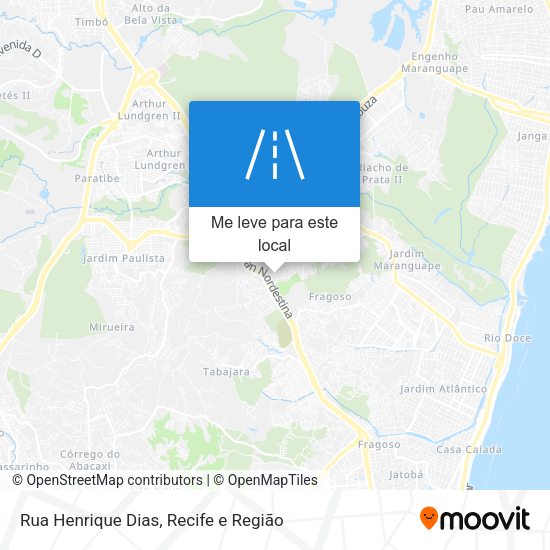 Rua Henrique Dias mapa