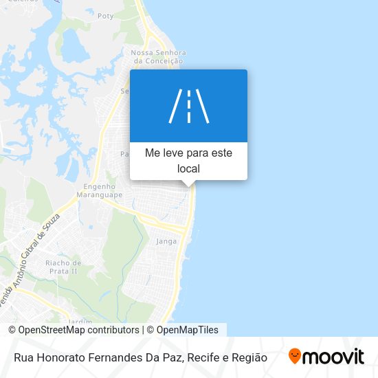 Rua Honorato Fernandes Da Paz mapa