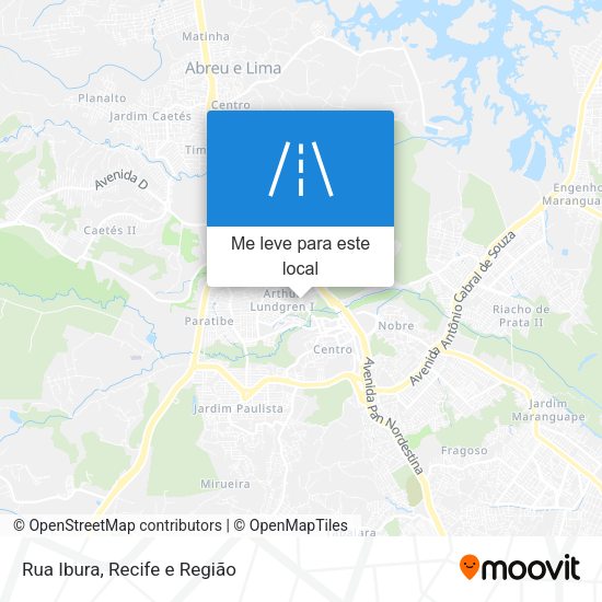Rua Ibura mapa