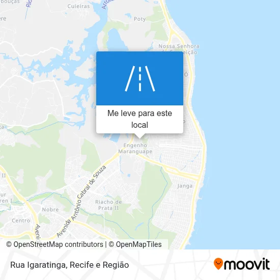 Rua Igaratinga mapa