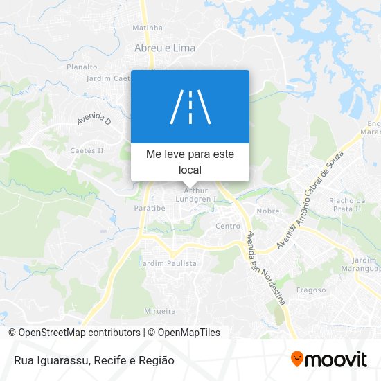 Rua Iguarassu mapa