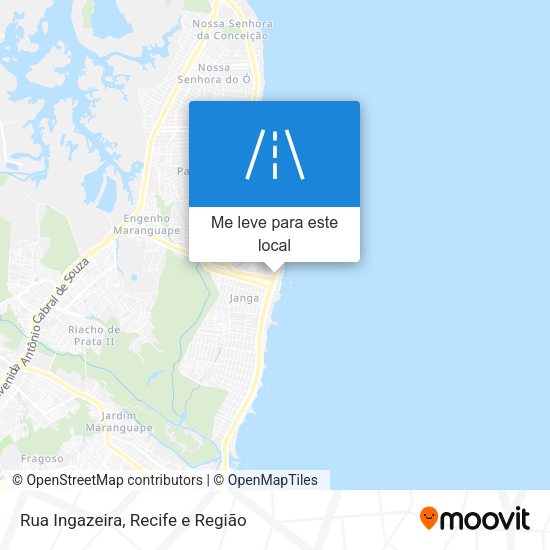 Rua Ingazeira mapa