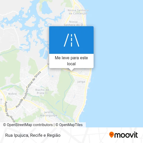 Rua Ipujuca mapa