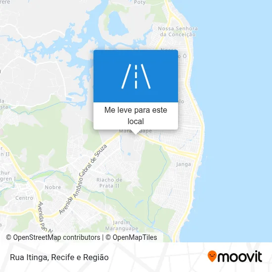Rua Itinga mapa