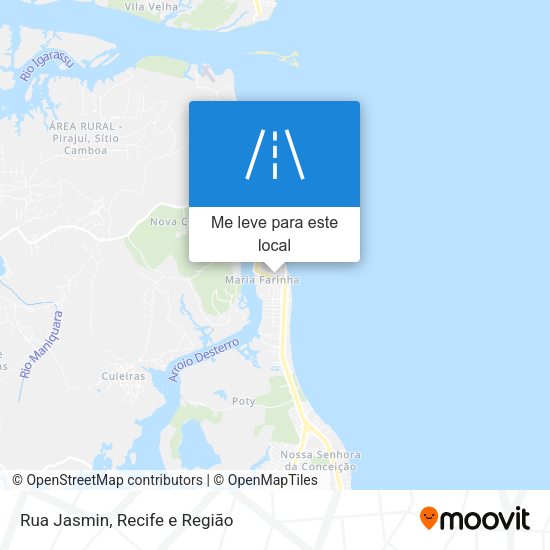 Rua Jasmin mapa