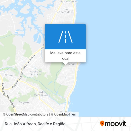 Rua João Alfredo mapa