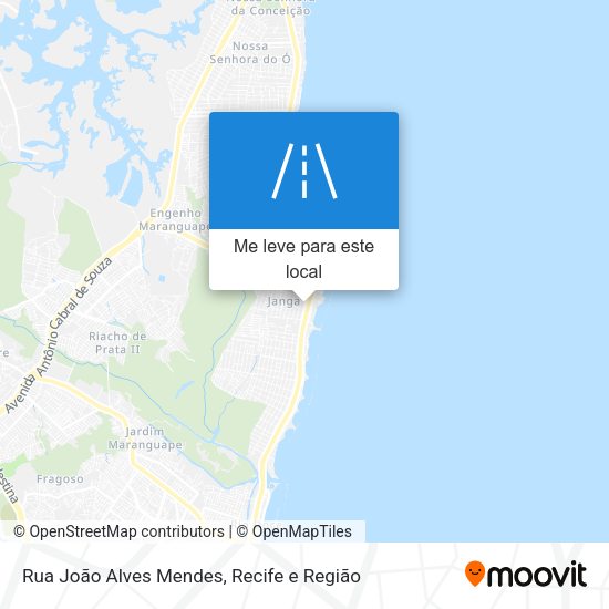 Rua João Alves Mendes mapa