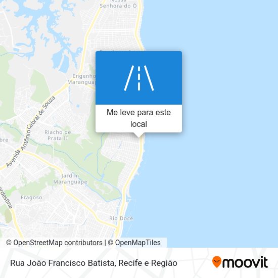 Rua João Francisco Batista mapa