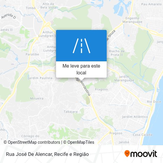 Rua José De Alencar mapa