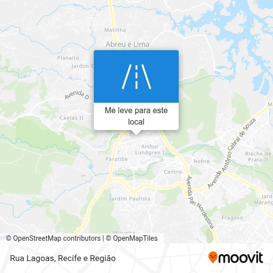 Rua Lagoas mapa