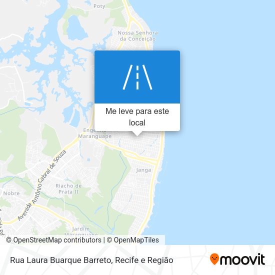 Rua Laura Buarque Barreto mapa