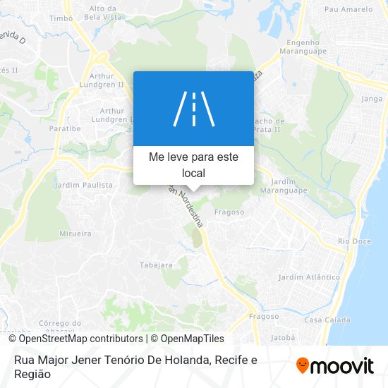 Rua Major Jener Tenório De Holanda mapa