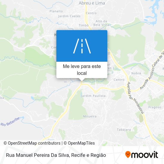 Rua Manuel Pereira Da Silva mapa