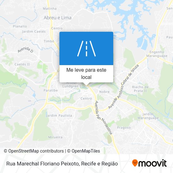 Rua Marechal Floriano Peixoto mapa