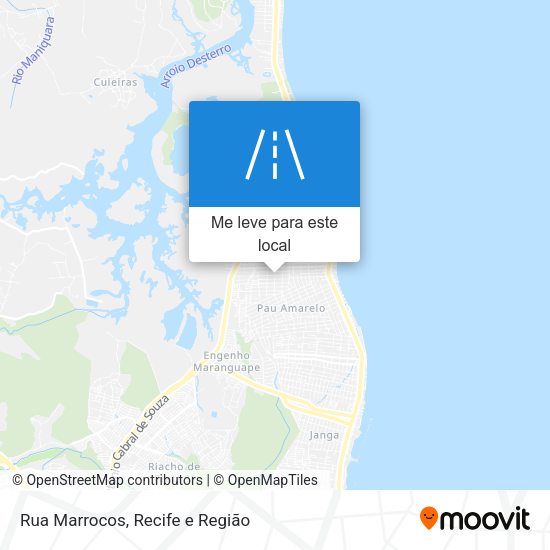 Rua Marrocos mapa