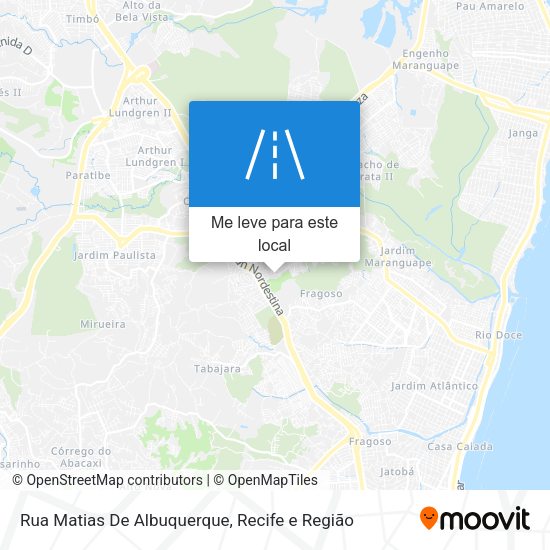 Rua Matias De Albuquerque mapa
