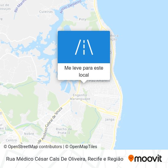Rua Médico César Cals De Oliveira mapa