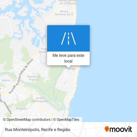 Rua Monteirópolis mapa