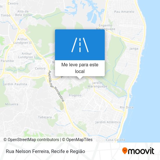 Rua Nelson Ferreira mapa