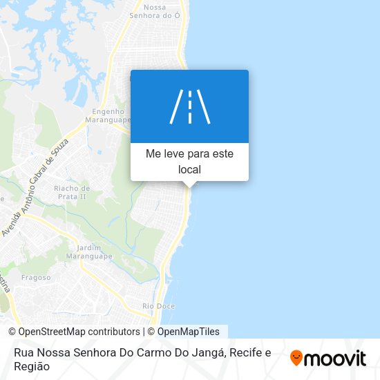 Rua Nossa Senhora Do Carmo Do Jangá mapa