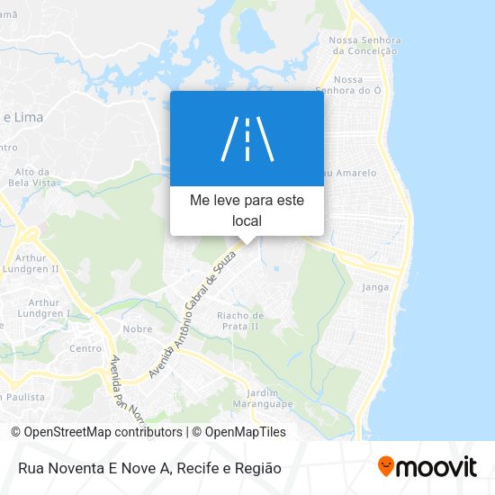 Rua Noventa E Nove A mapa