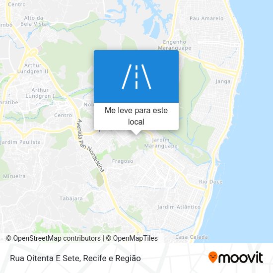Rua Oitenta E Sete mapa