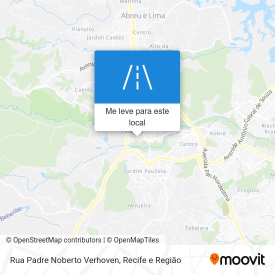 Rua Padre Noberto Verhoven mapa