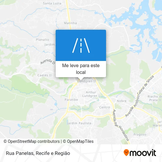 Rua Panelas mapa