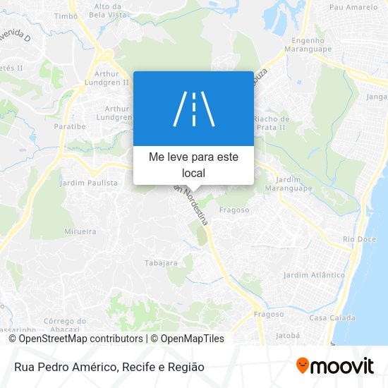 Rua Pedro Américo mapa