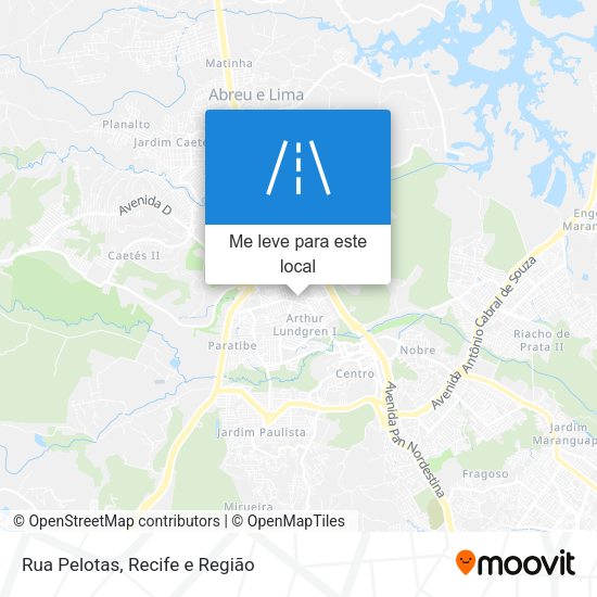 Rua Pelotas mapa