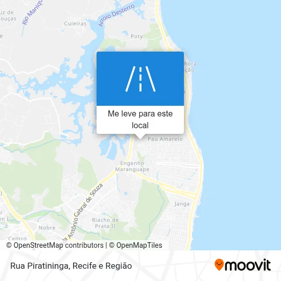 Rua Piratininga mapa