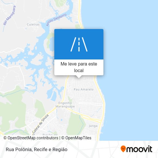 Rua Polônia mapa