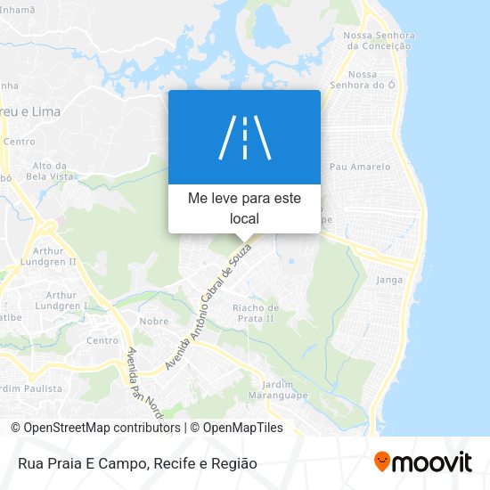 Rua Praia E Campo mapa