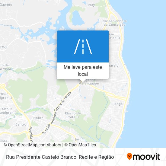Rua Presidente Castelo Branco mapa