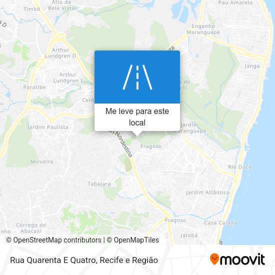 Rua Quarenta E Quatro mapa